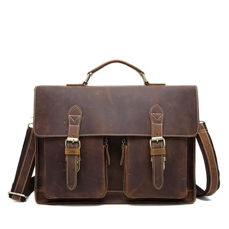 Washington Leather Messenger Bag