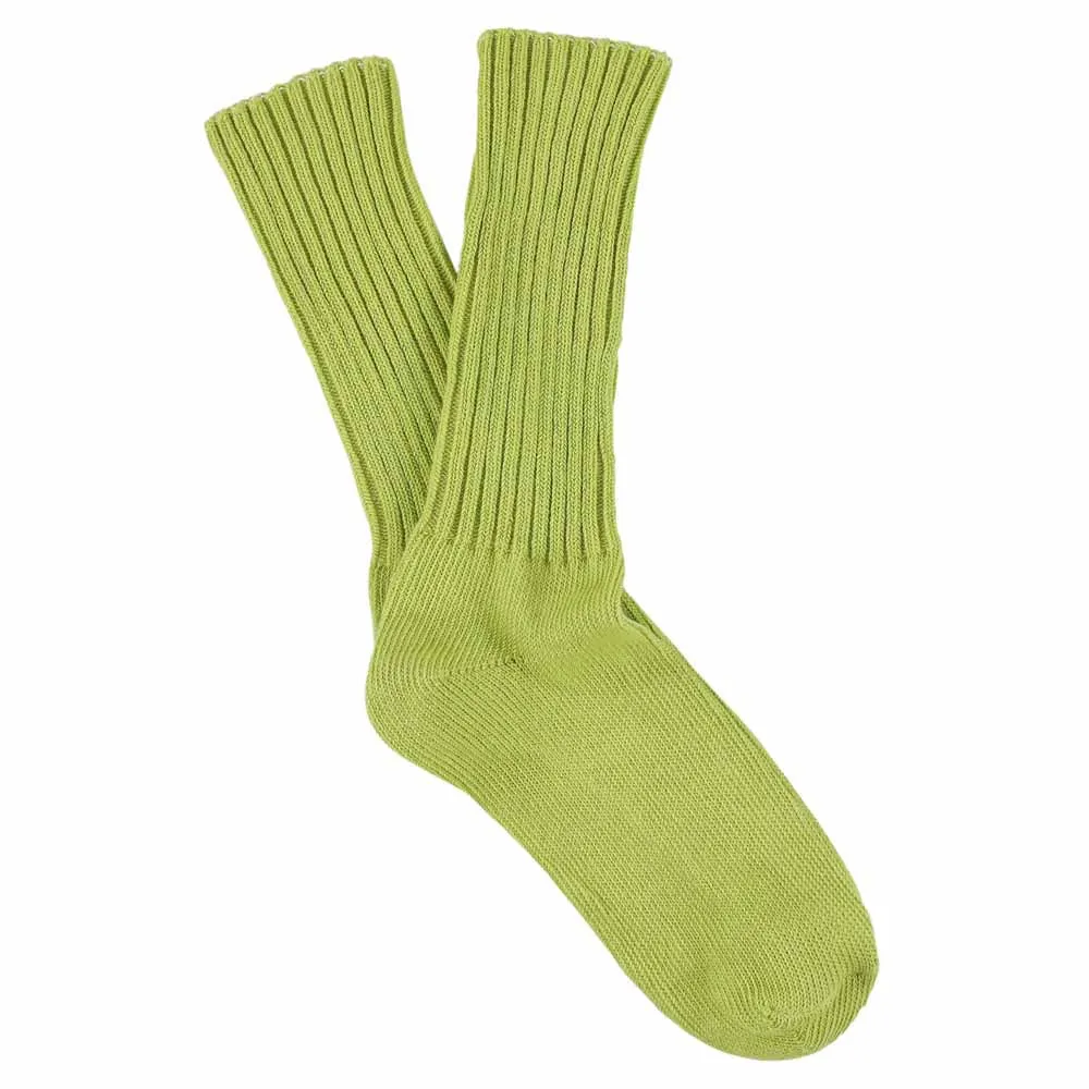 Women Crew Socks - Green Banana