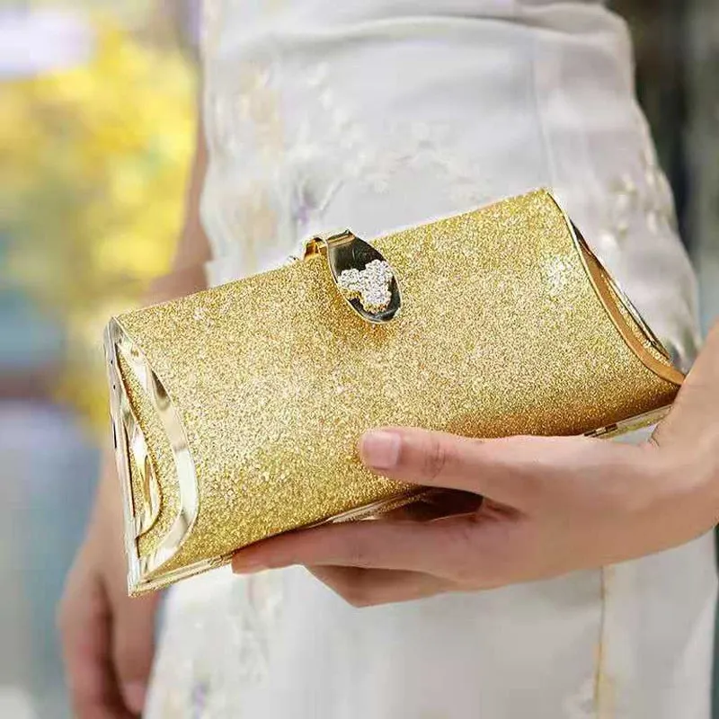 Women Luxury Handbags Diamonds Metal Small Day Clutch Party Evening Dress Evening Bags Wedding Female Purse Bags