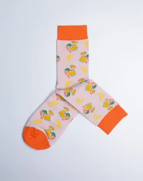 Women's Hawaiian Mai Tai Pineapple Crew Sock