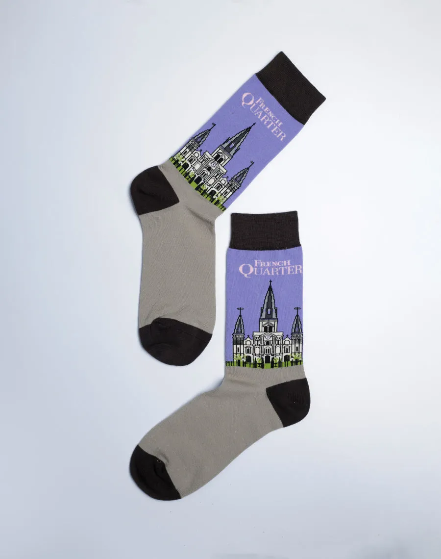 Women's St. Louis Cathedral French Quarter Crew Socks