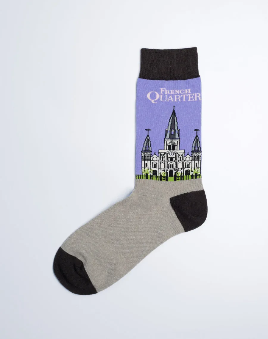 Women's St. Louis Cathedral French Quarter Crew Socks