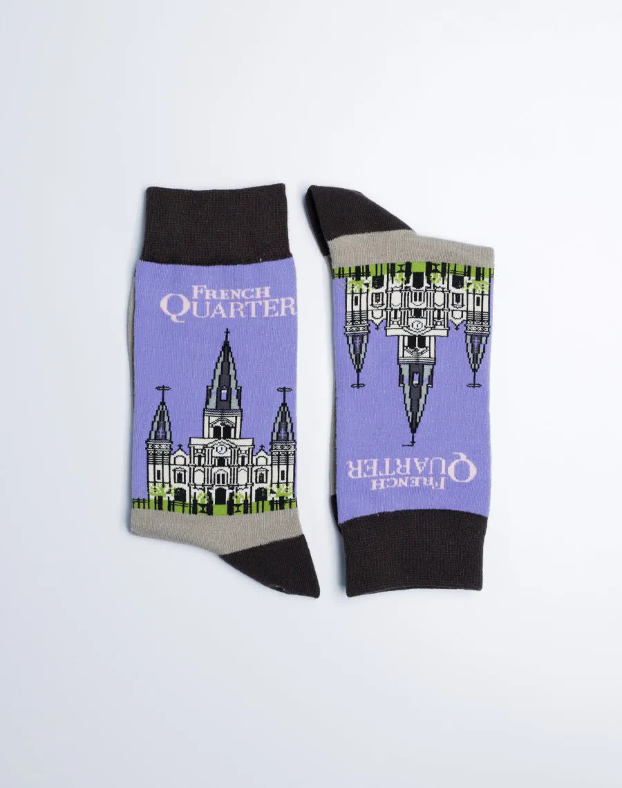 Women's St. Louis Cathedral French Quarter Crew Socks