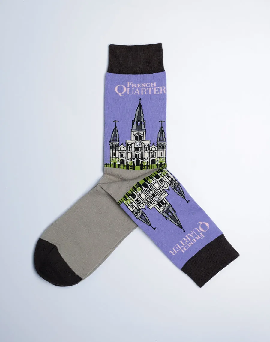 Women's St. Louis Cathedral French Quarter Crew Socks