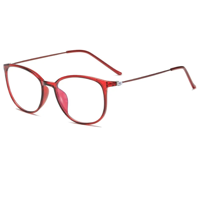 Yimaruili Unisex Full Rim Acetate Frame Myopic Or Presbyopic Anti Blue Light Reading Glasses Y872