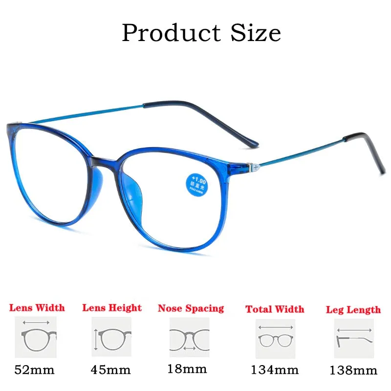 Yimaruili Unisex Full Rim Acetate Frame Myopic Or Presbyopic Anti Blue Light Reading Glasses Y872